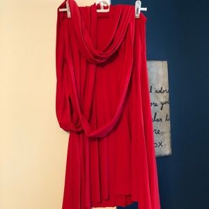 Red infinity dress